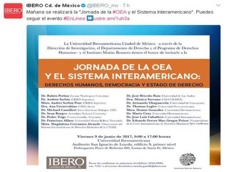 La OEA en la Universidad Iberoamericana