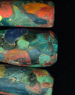 Probando a pintar con cobre y cobalto.