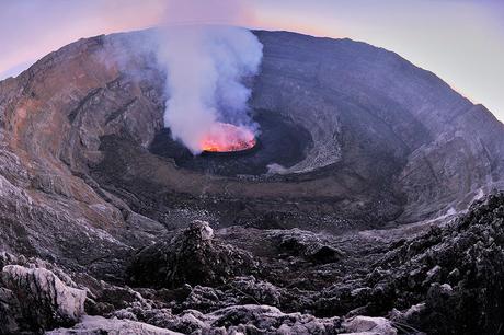 El cráter Nyiragongo