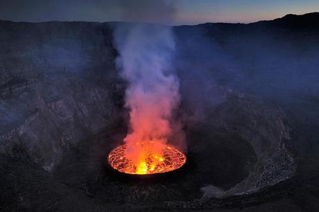 El cráter Nyiragongo