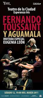 Fernando Toussaint y Aguamala en concierto en el Teatro de la Ciudad Esperanza Iris