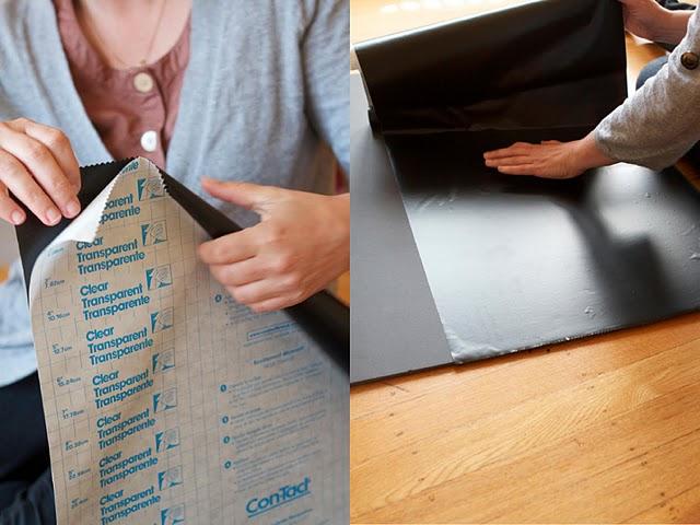 Diy: cómo hacer un pizarra con cartón pluma y papel adhesivo - Paperblog