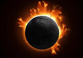 Imagen del Sol eclipsado