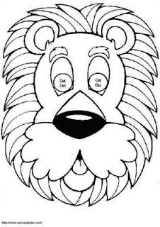 MÁSCARAS DE CARNAVAL PARA COLOREAR