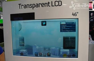 Samsung muestra un monitor de alta definición transparente y solar
