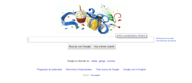 Google felicita el cumpleaños