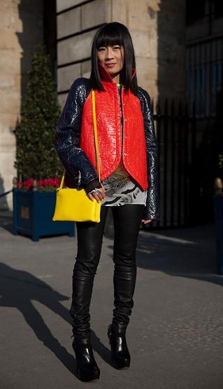 Street style at Paris Fashion Week.