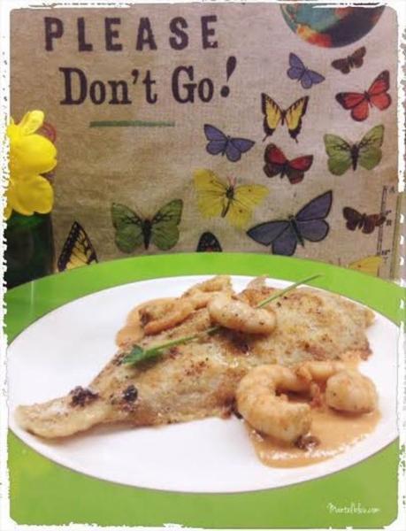 Gallo con langostinos en salsa marinera Gallo con langostinos en salsa marinera