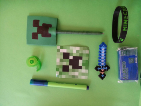 Decoración fiesta infantil Minecraft