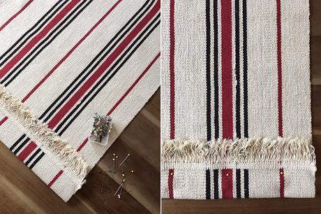 Bolso con alfombra de IKEA