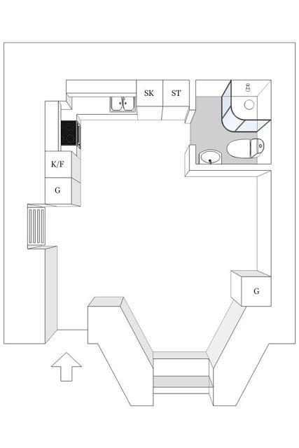 Un apartamento de 30 metros, con todo el encanto del pasado