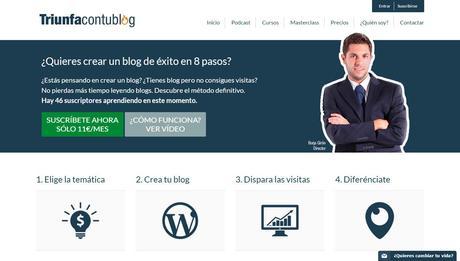 Triunfacontublog.com, la plataforma para aprender a crear un blog de éxito