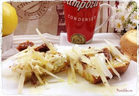 Tosta tres quesos Tosta tres quesos