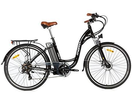 Moma - Bicicleta Eléctrica Paseo SHIMANO, ruedas de 28