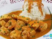 Pechugas langostinos olla