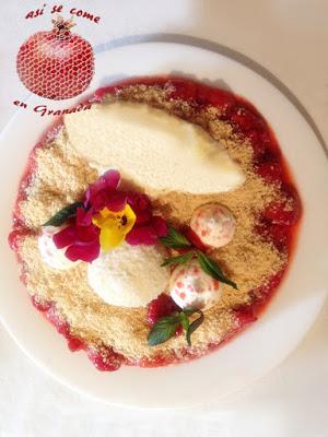 Fresas marinadas con trufas de coco Fresas marinadas con trufas de coco