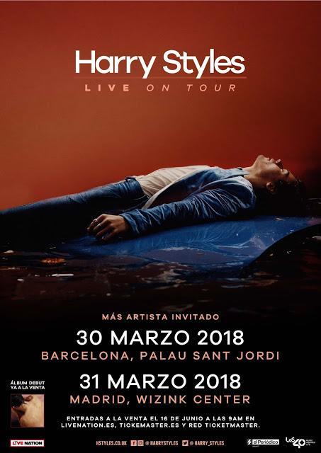Harry Styles Live On Tour - La primera gira mundial en solitario del artista, pasará por Barcelona y Madrid en 2018