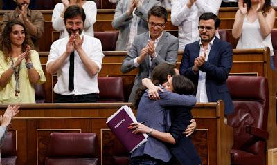 Rifirrafes en el Congreso en la Moción de censura de Iglesias contra Rajoy.
