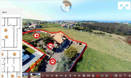 vista visita virtual para webs inmobiliarias