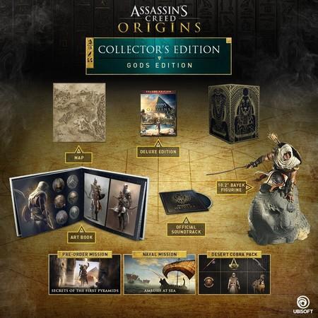 [E32017] Así son las ediciones coleccionista de Assassins Creed Origins