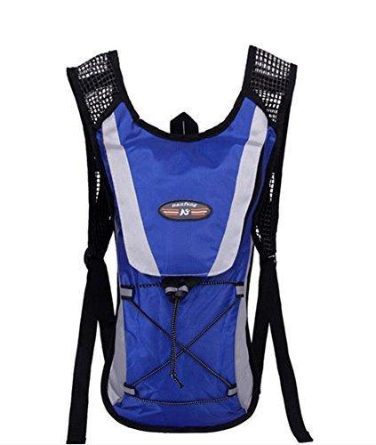 Blue Hydration Pack Water Rucksack Backpack Cycling Bladder Bag Hiking Climbing Pouch(Hydration Bladder NOT Included) by FamilyMall