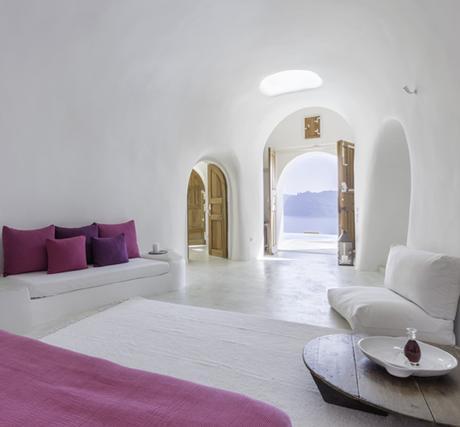 Decoración de estilo mediterráneo: Perivolas, un refugio idílico en Santorini