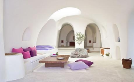 Decoración de estilo mediterráneo: Perivolas, un refugio idílico en Santorini