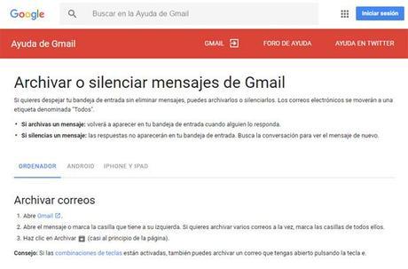 Mensajes de Gmail