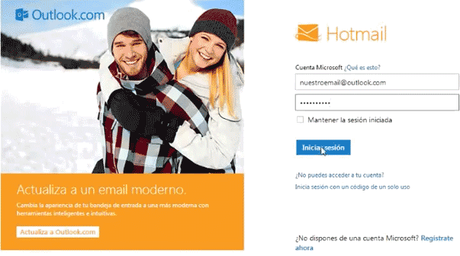 hotmail iniciar sesion