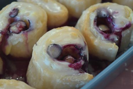 Blueberry Cream Cheese Rolls
