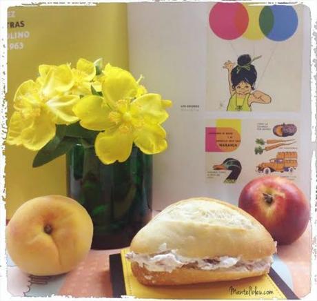 Bocata de crema de queso con jamón Bocata de crema de queso con jamón