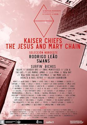 Kaiser Chiefs y The Jesus and Mary Chain encabezan el 31 Festival Noroeste de A Coruña