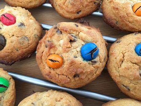 recetas delikatissen Peanut Cookies with M&M’s galletas fáciles galletas caseras cookies peanut butter cookies m&ms Cookies de cacahuetes y chocolate cookies crema de cacahuete cookies chocolate 