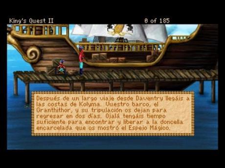 King’s Quest II: Romancing the Stones de PC traducido al español