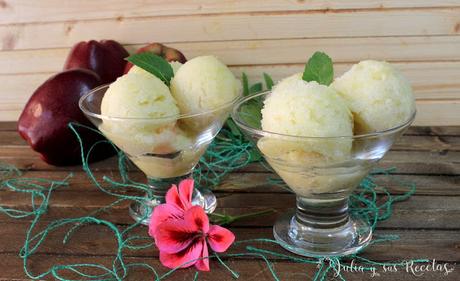 RECETA -  Sorbete de manzana