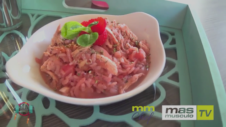 MASMUSCULO CHEF: RISOTTO DE POLLO Y FRESAS MASMUSCULO CHEF: RISOTTO DE POLLO Y FRESAS