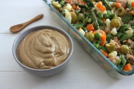 Recetas PaleoSOP: Ensaladilla prebiótica con caballa y mayonesa de ajo negro