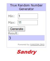 Ganador Sorteo Elegida por la luna