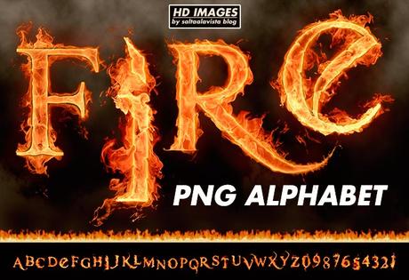 Descargar Gratis Alfabeto Completo de Fuego en PNG - Imágenes HD