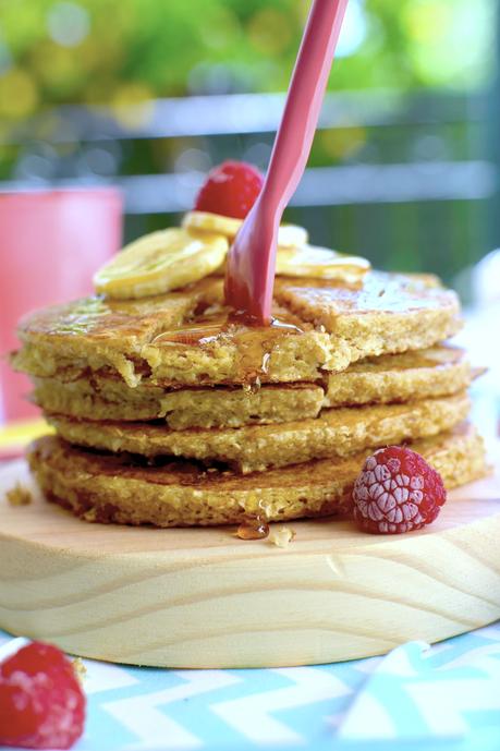 Tortitas de avena y plátano.