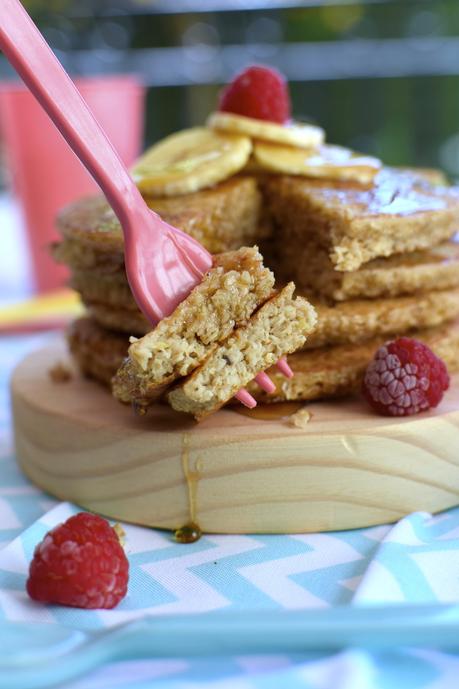 Tortitas de avena y plátano.