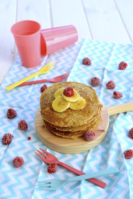 Tortitas de avena y plátano.