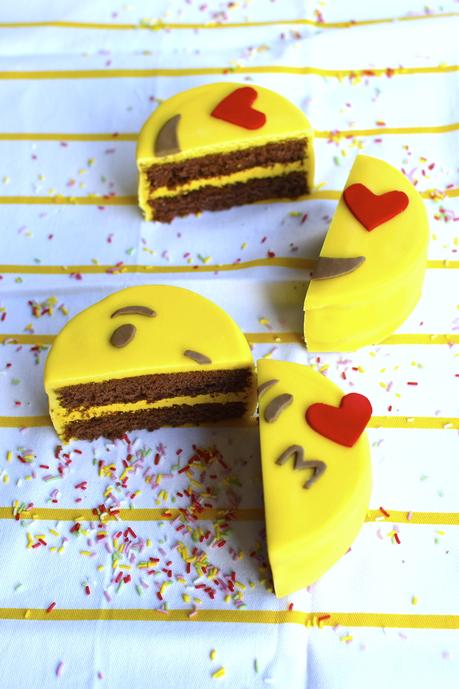 Mini Tartas Emoji Fondant para Valentín ¡recetas presentación Chocolaterapia