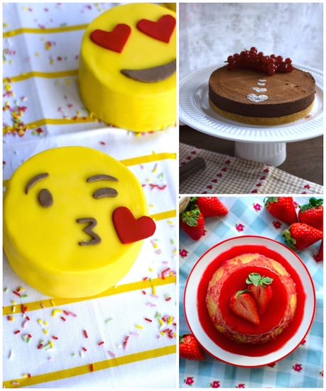 Mini Tartas Emoji Fondant para Valentín ¡recetas presentación Chocolaterapia