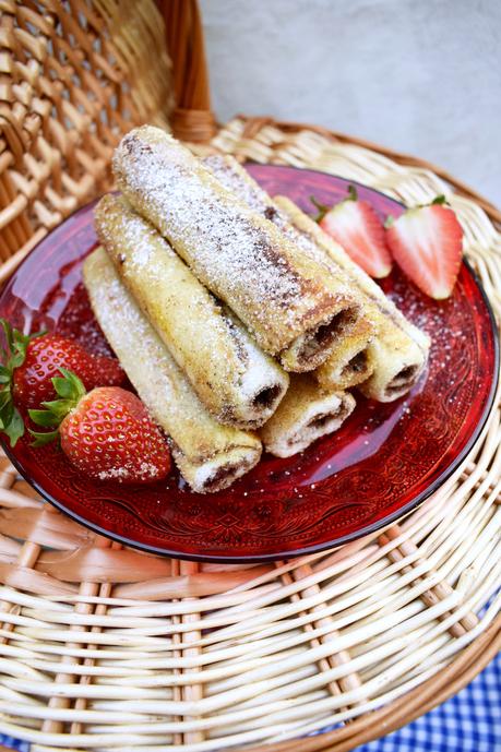 Rollitos de nutella y oreos