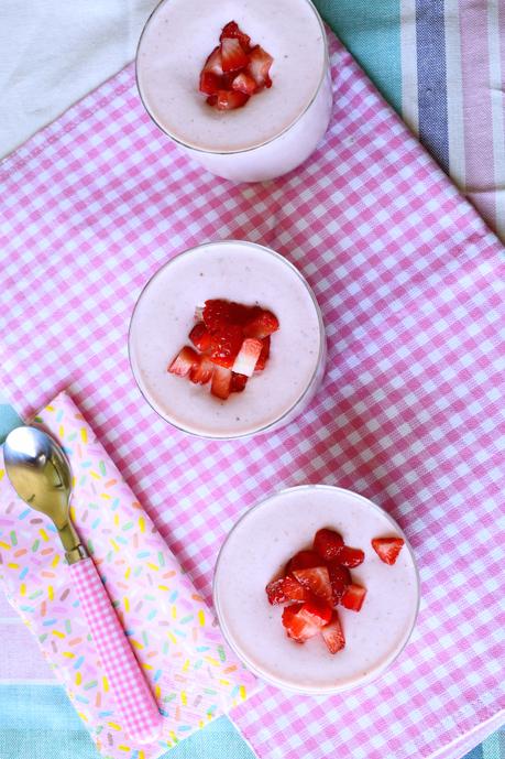 Mousse de fresa.