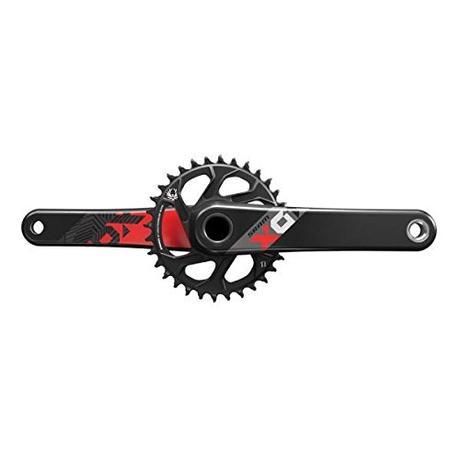 Bielas SRAM X01 Eagle Boost GXP 175 12-speed W 32T X-Sync Direct Mount Anillo de cadena, color rojo