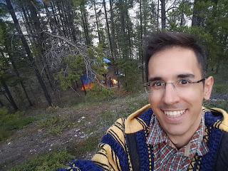 DE ACAMPADA EN ABRAHAM LAKE