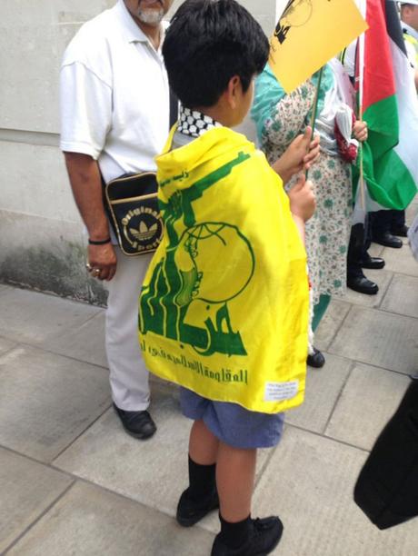 “Al Quds day” en Londres, apoyando a hizbula.