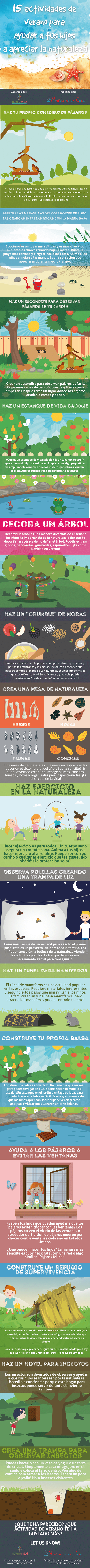 15 actividades para ayudar a tus hijos a apreciar la naturaleza – 15 activities to help your kids appreciate nature